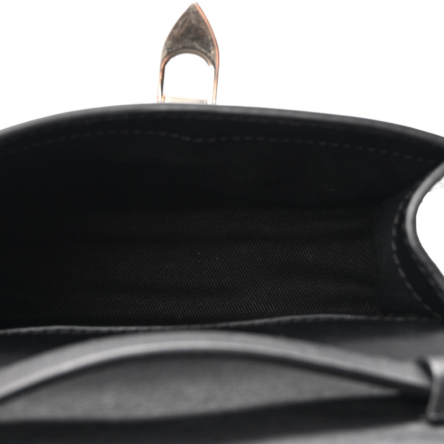 Vitello Mini Rockstud Flip Lock Crossbody Bag Black