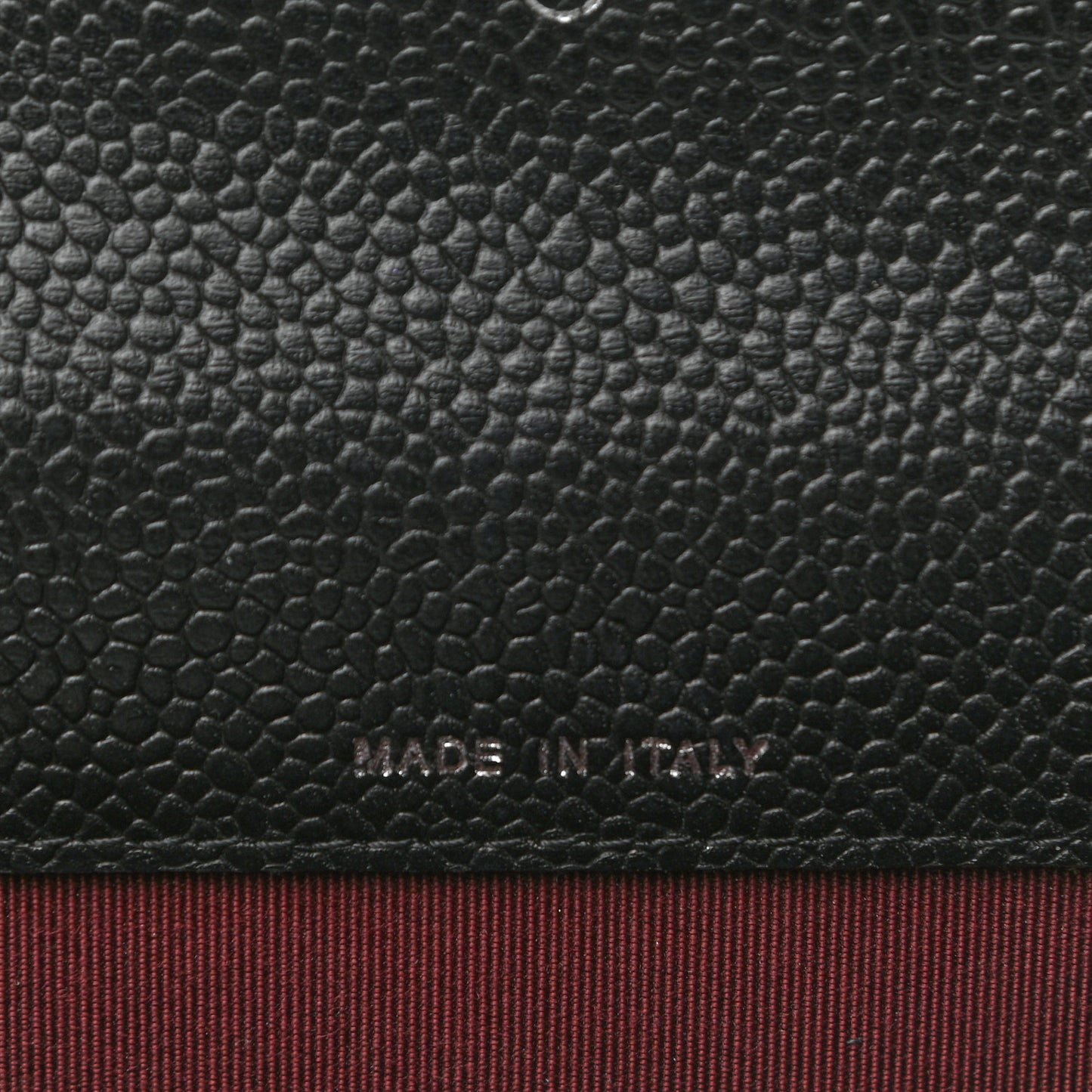 Caviar Quilted Flap Card Holder Black