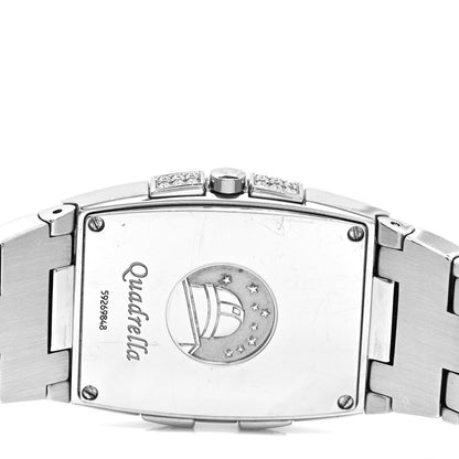 Omega Stainless Steel Diamond Blue Mother of Pearl 25mm Constellation Quadrella Quartz Watch 1586.72.00 4 of 5