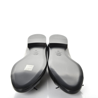 Chanel Lambskin Patent Cap Toe Ballerina Flats 41 Black 5 of 11