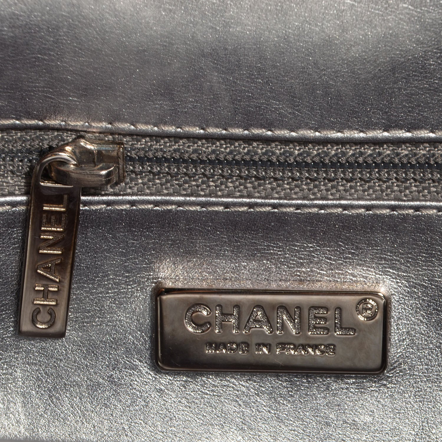 Chanel Python Timeless Clutch Dark Silver 7 of 7
