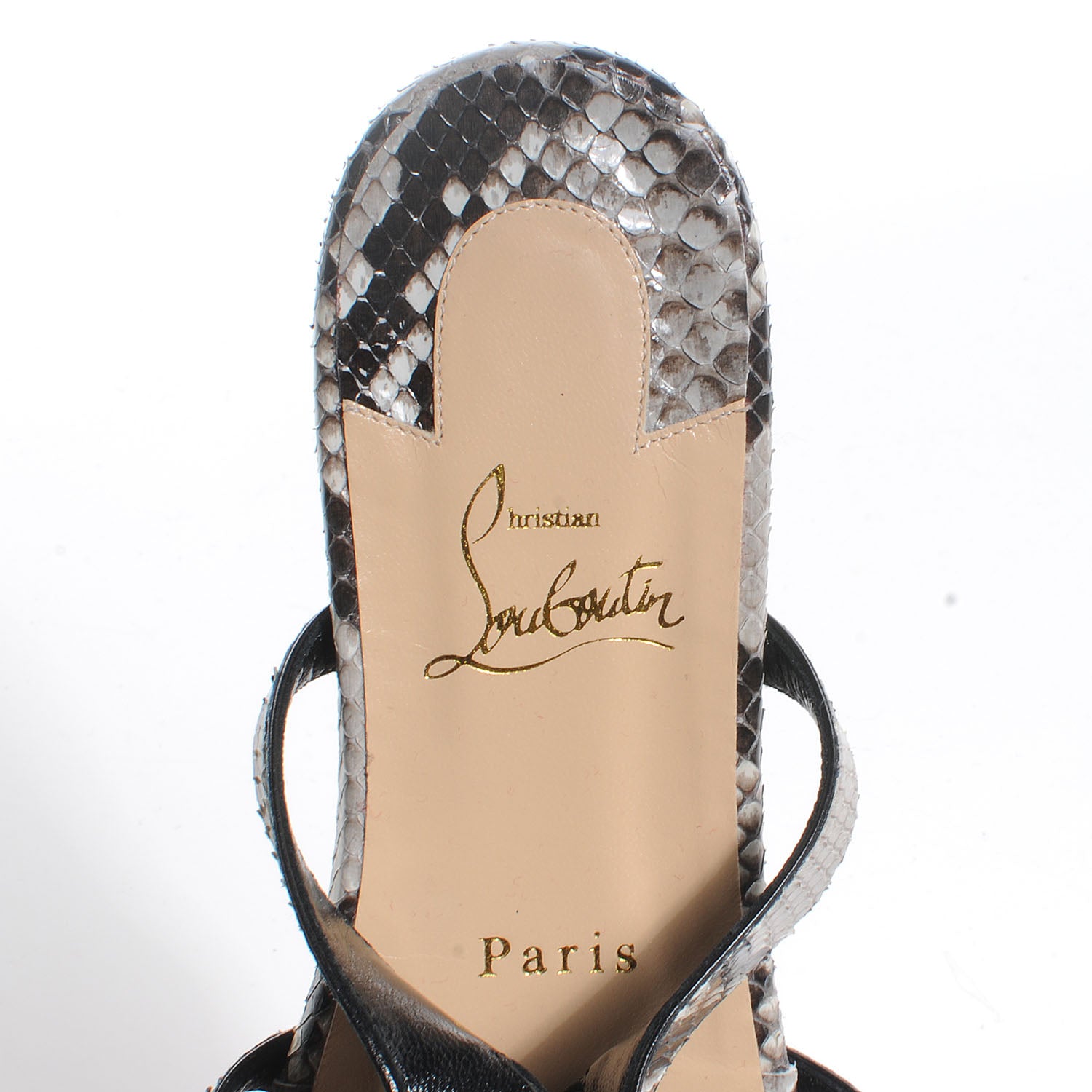 Christian Louboutin Python Girafina Gladiator Sandals 39 4 of 6