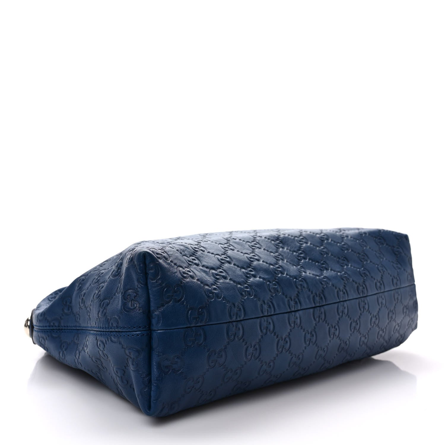 Gucci Guccissima Medium Icon Bit Hobo Blue 4 of 9