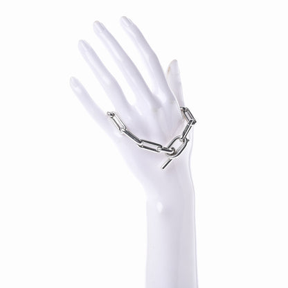Hermes Sterling Silver Oval Link Toggle Bracelet 2 of 6