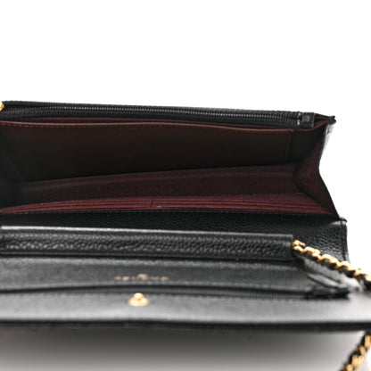 Chanel Caviar Quilted Wallet on Chain WOC Black 5 of 11