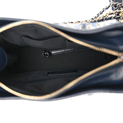Chanel Tweed Calfskin Medium Gabrielle Hobo Blue Blue 5 of 11
