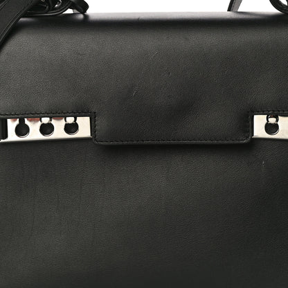 Delvaux Calfskin MM Tempete Satchel Black 12 of 14
