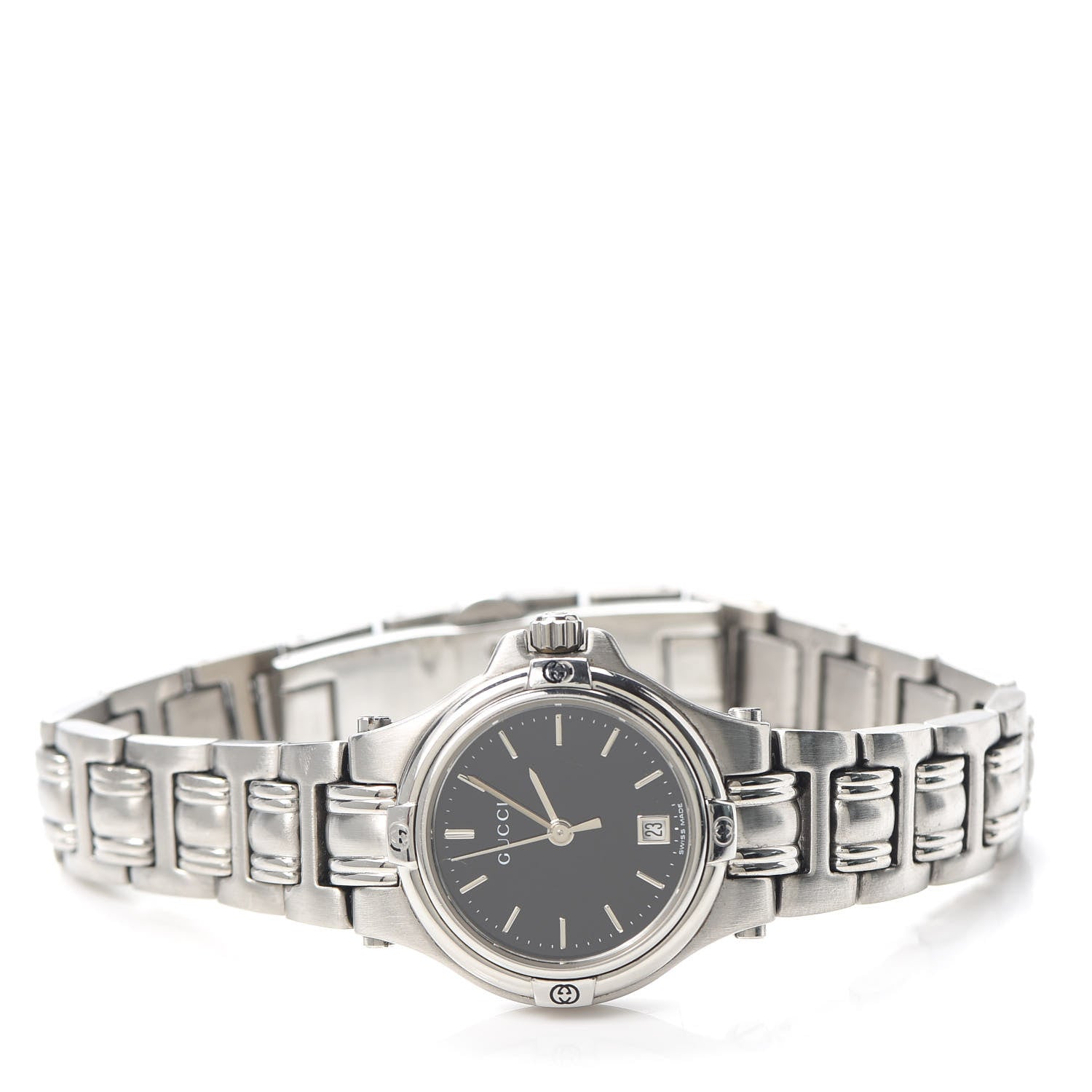 Gucci Stainless Steel 26mm 9040L Quartz Watch Black 2 of 6