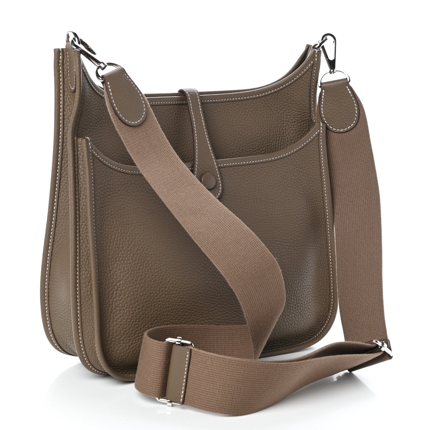 Hermes Taurillon Clemence Evelyne III PM Etoupe 3 of 8
