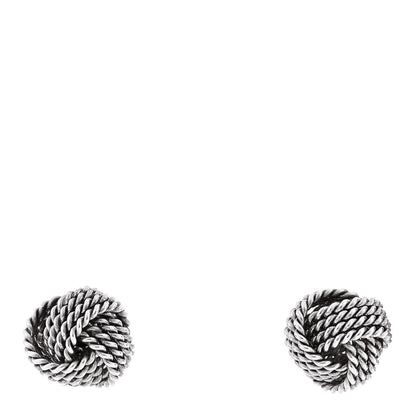 Tiffany Sterling Silver Twist Knot Earrings 1 of 5