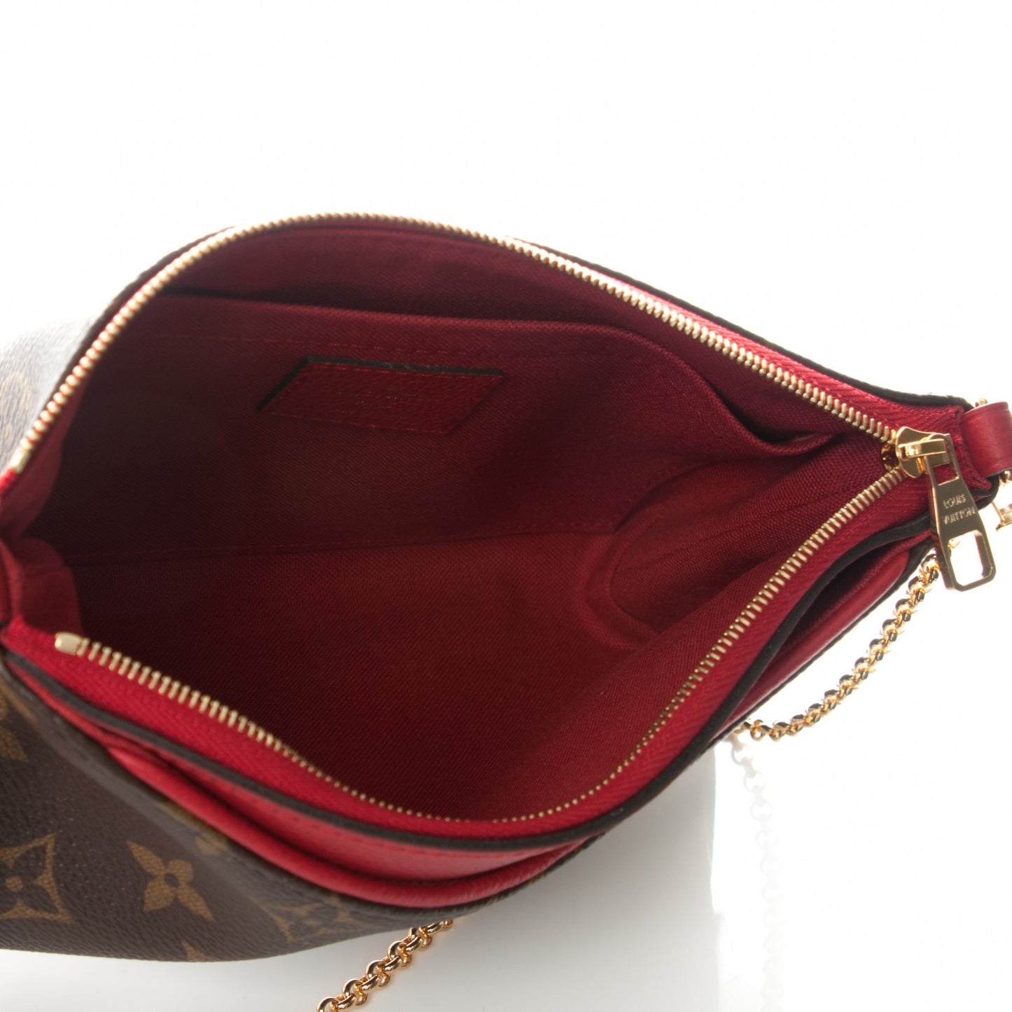 Monogram Pallas Clutch Cherry