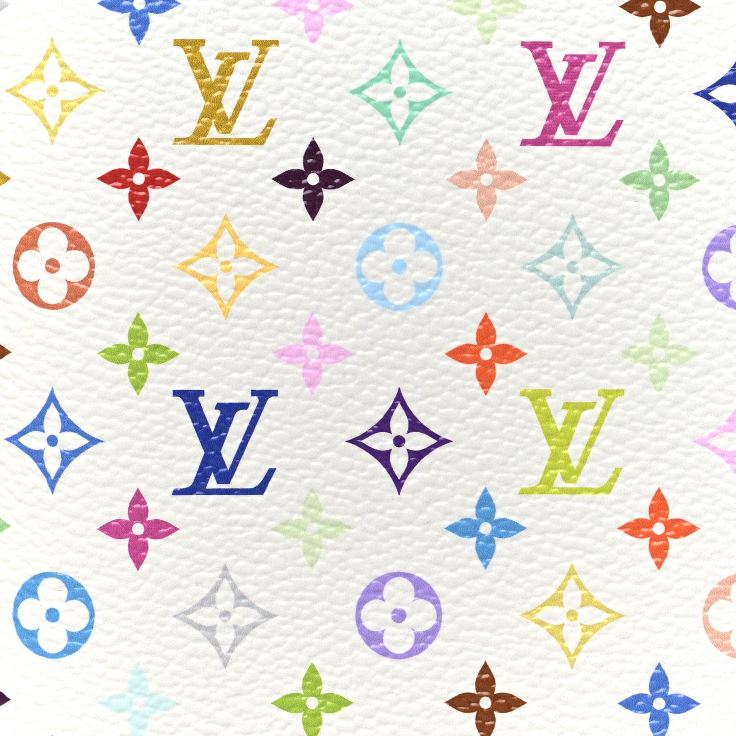 LV X TM Monogram Multicolor Passport Cover White