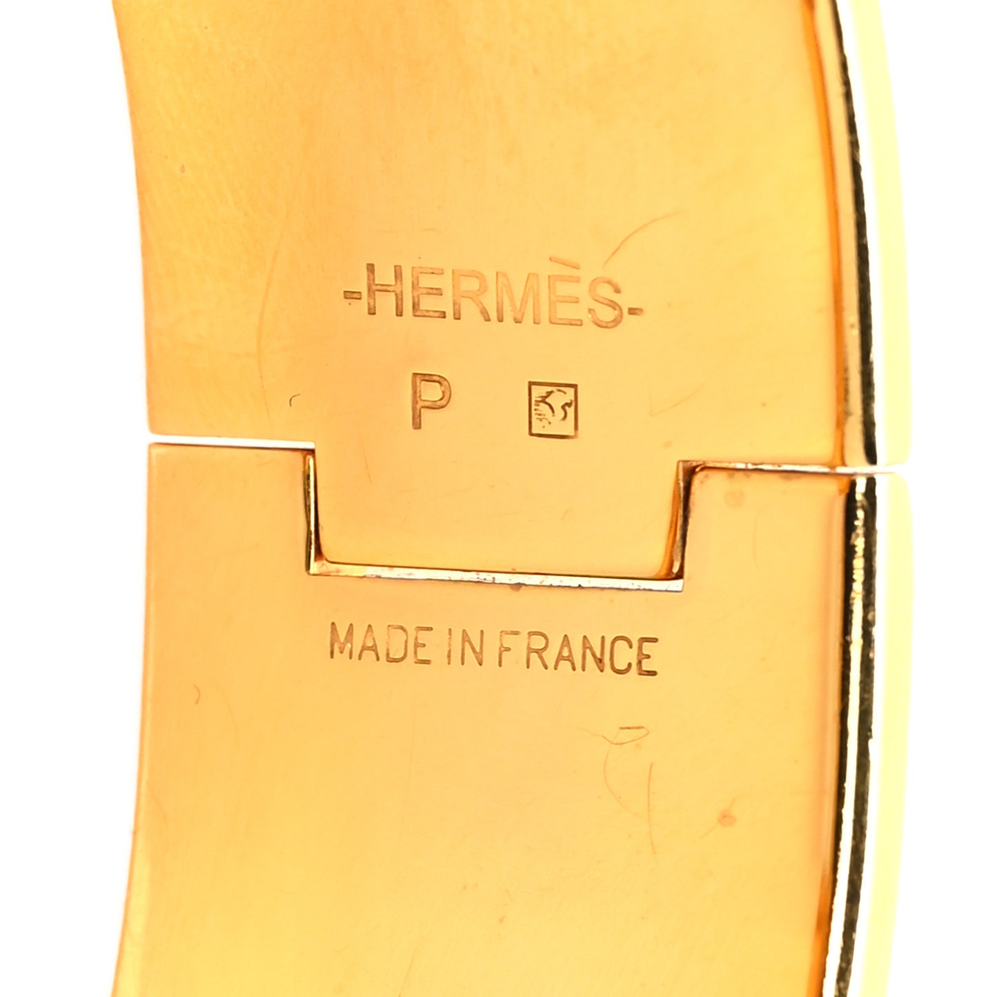Enamel Wide Clic Clac H Bracelet PM Orange