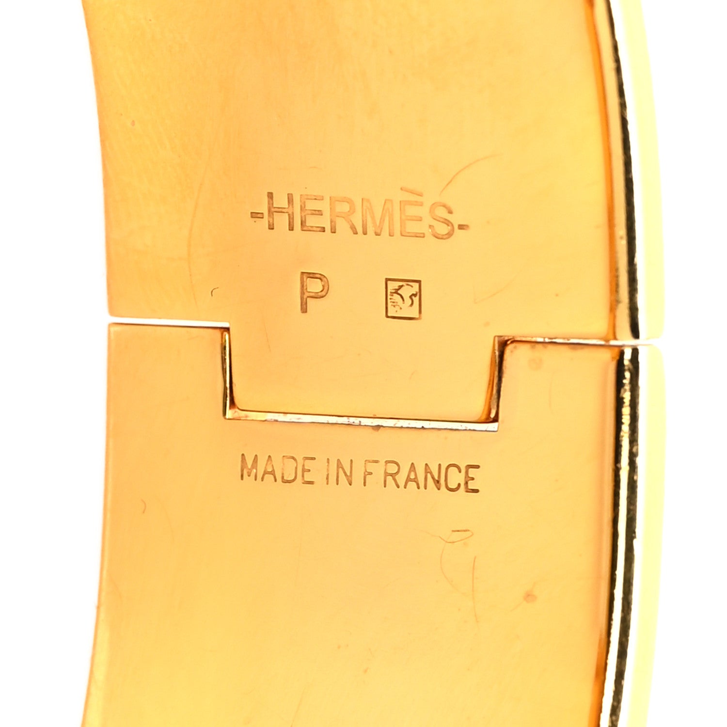 Hermes Enamel Wide Clic Clac H Bracelet PM Orange 4 of 4