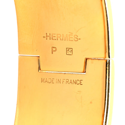 Hermes Enamel Wide Clic Clac H Bracelet PM Orange 4 of 4