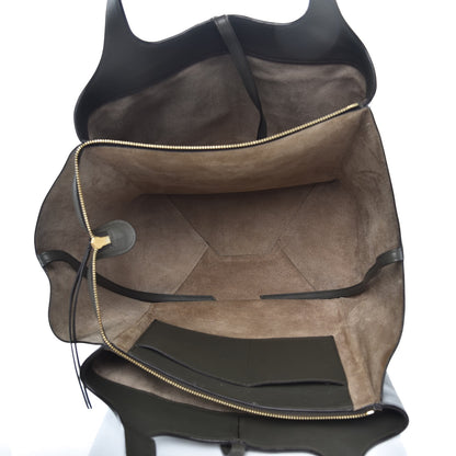 Celine Supple Natural Calfskin Vertical Tri-Fold Bag Stone 5 of 13