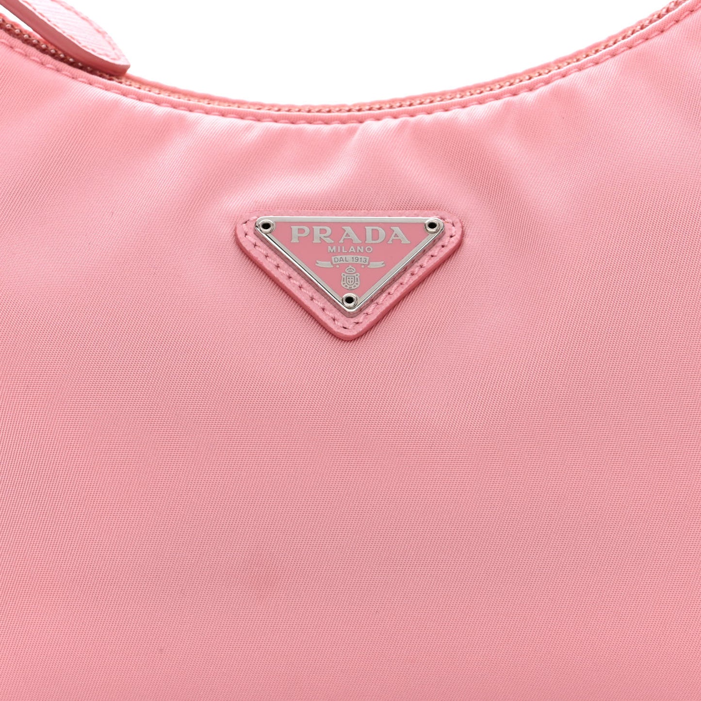Tessuto Nylon Saffiano Mini Re-Edition 2000 Bag Rosa
