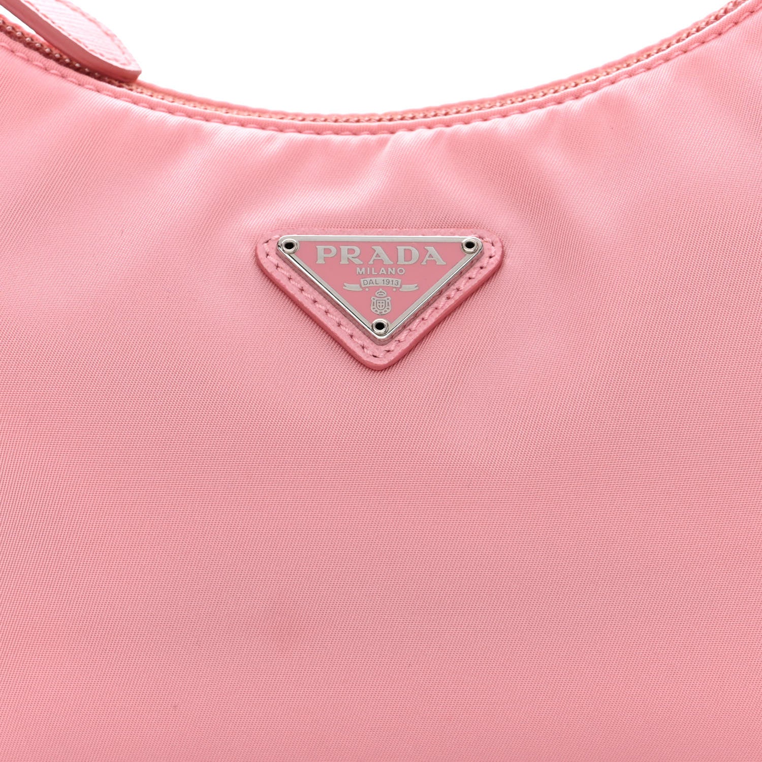 Prada Tessuto Nylon Saffiano Mini Re-Edition 2000 Bag Rosa 9 of 11