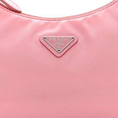 Prada Tessuto Nylon Saffiano Mini Re-Edition 2000 Bag Rosa 9 of 11