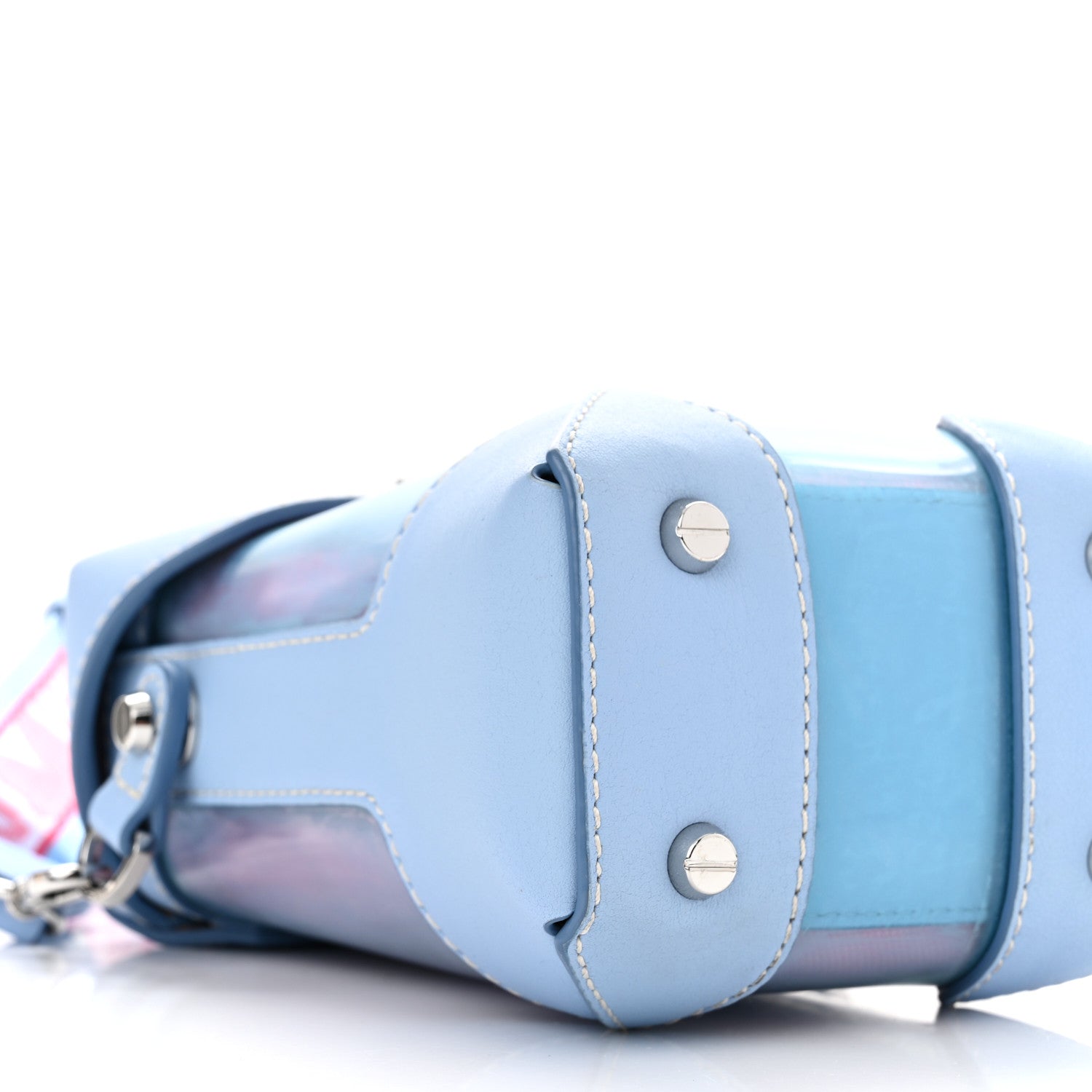 MCM Transparent Mini Berlin Crossbody Hologram Blue Bell 8 of 9