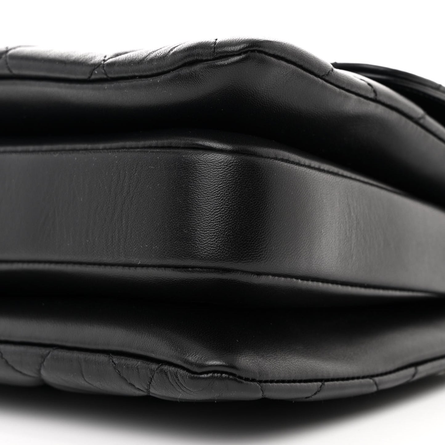 Lambskin Quilted Small Trendy CC Dual Handle Flap Bag Black