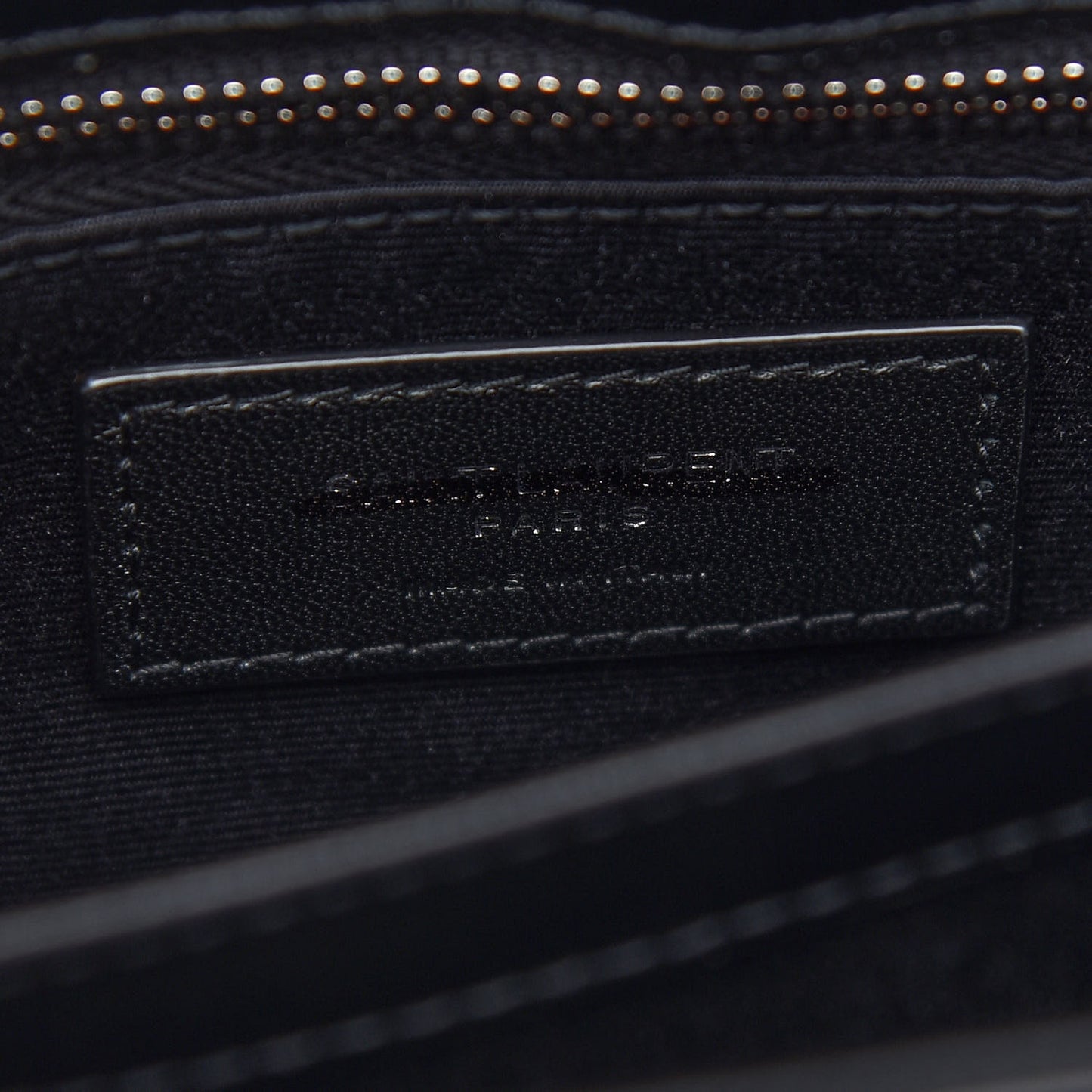 Calfskin Y Quilted Monogram Toy Loulou Crossbody Bag Black