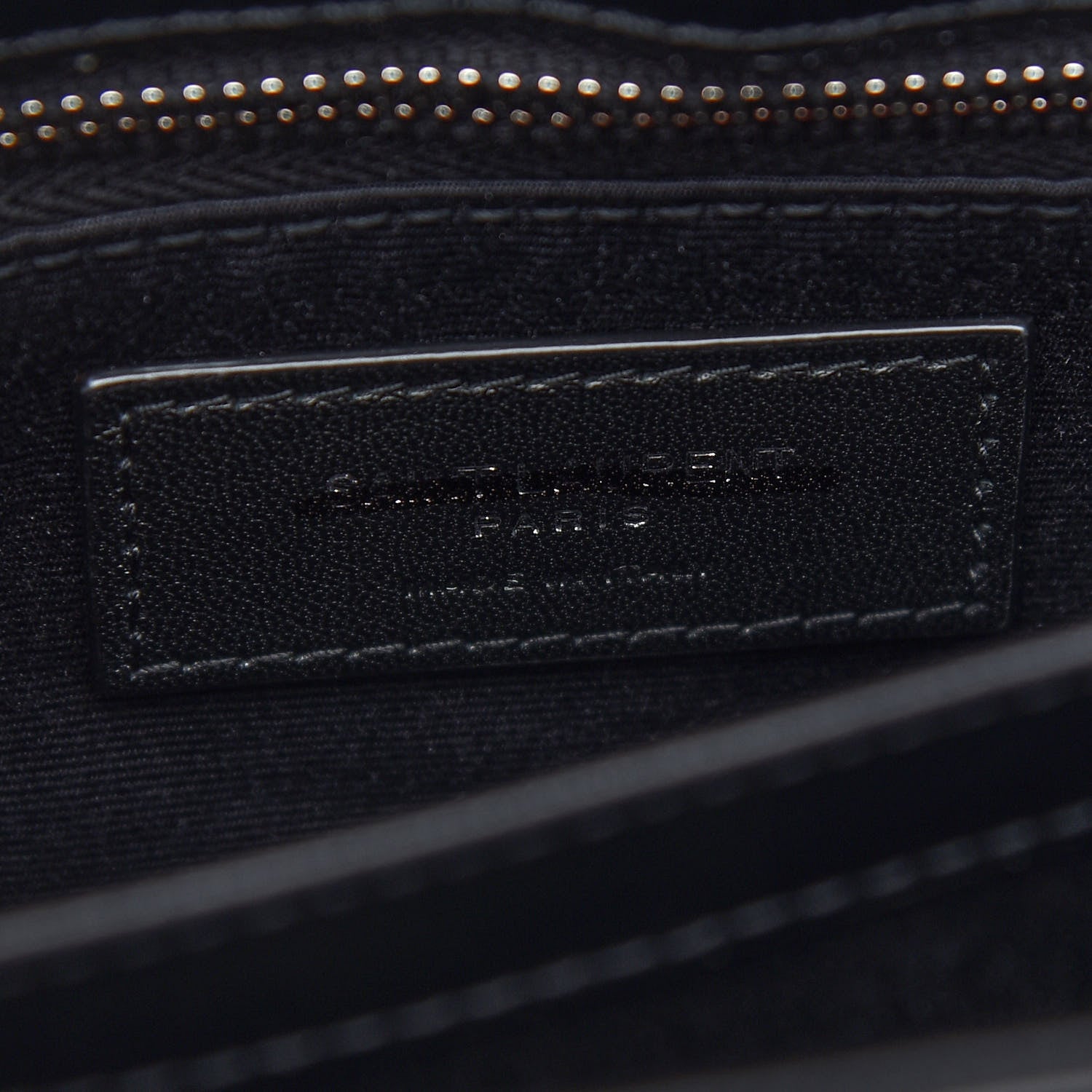 Saint Laurent Calfskin Y Quilted Monogram Toy Loulou Crossbody Bag Black 6 of 8