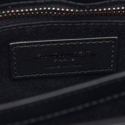 Saint Laurent Calfskin Y Quilted Monogram Toy Loulou Crossbody Bag Black 6 of 8