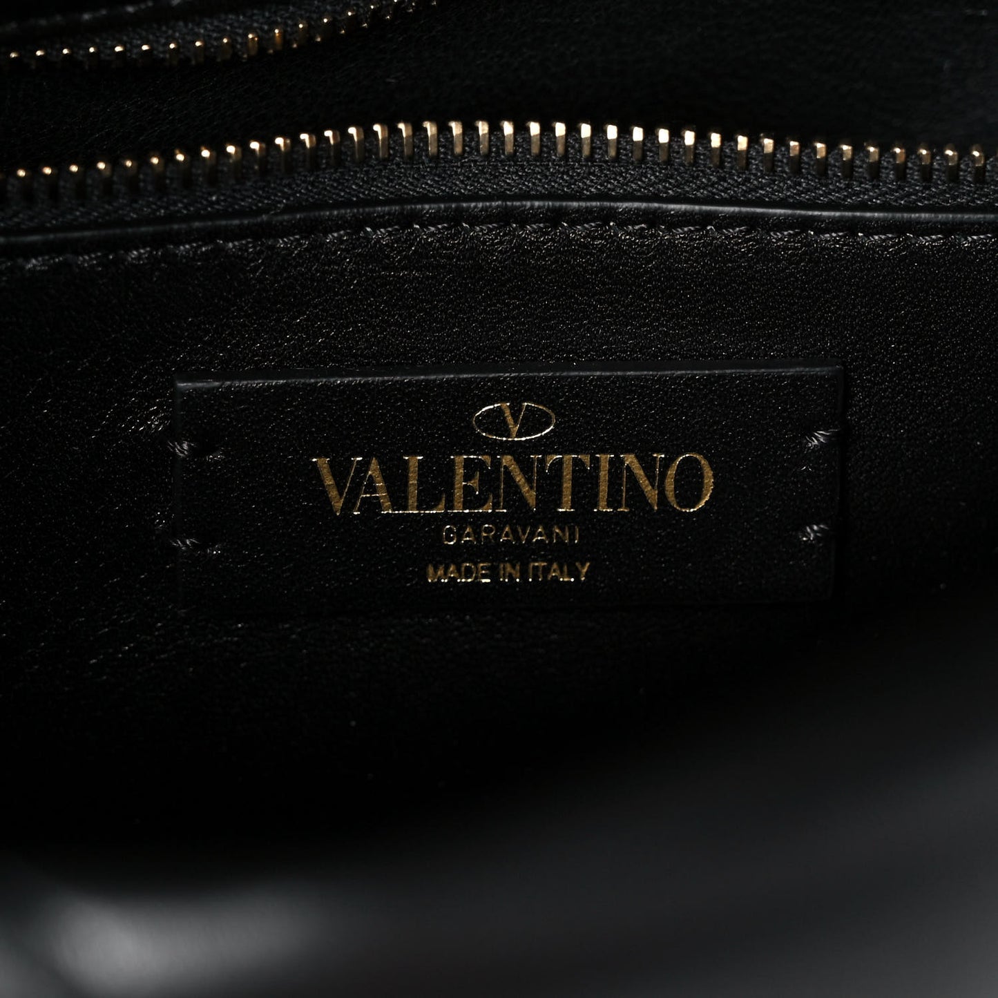 Nappa Large Roman Stud Shoulder Bag Black