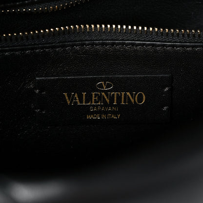 Valentino Garavani Nappa Large Roman Stud Shoulder Bag Black 5 of 10