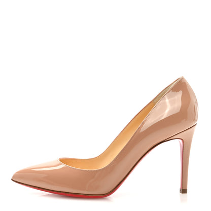 Christian Louboutin Patent Pigalle 85 Pumps 36.5 Nude 1 of 8