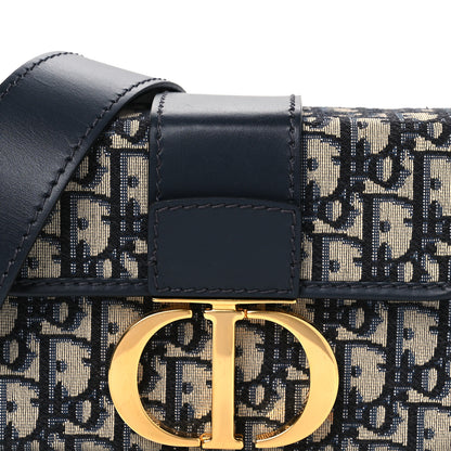 Christian Dior Oblique 30 Montaigne Box Bag Blue 8 of 12