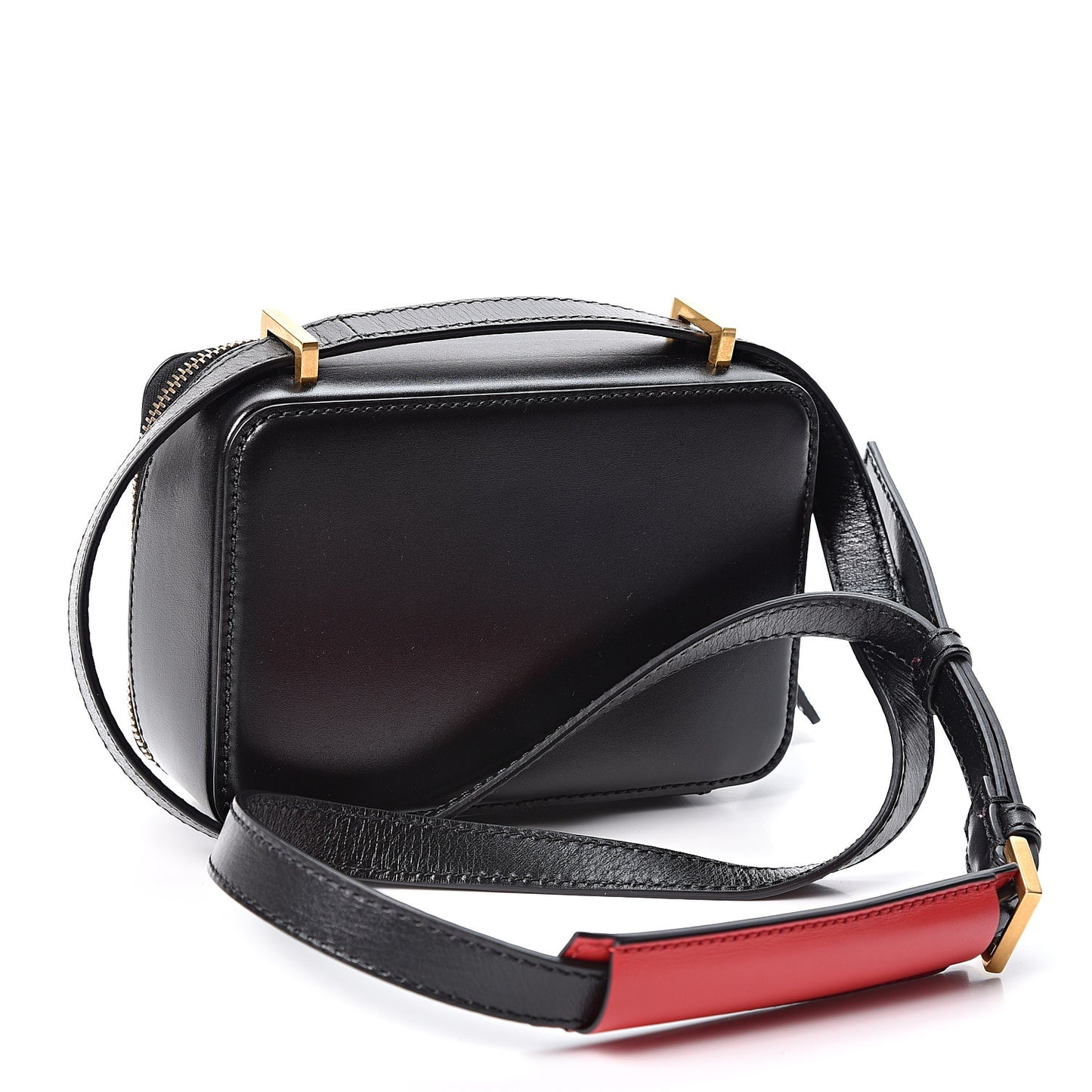 Smooth Calfskin VSling Crossbody Bag Black
