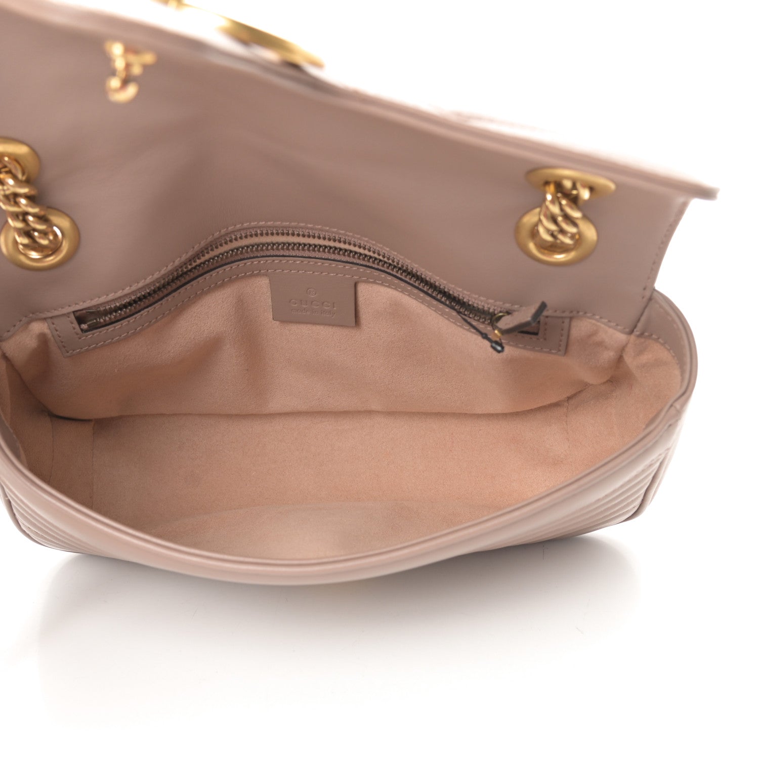 Gucci Calfskin Matelasse Small GG Marmont Shoulder Bag Porcelain Rose 5 of 11