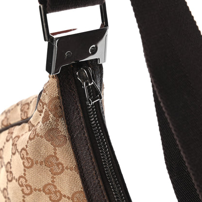 Gucci Monogram Medium Half Moon Hobo Dark Brown 15 of 15