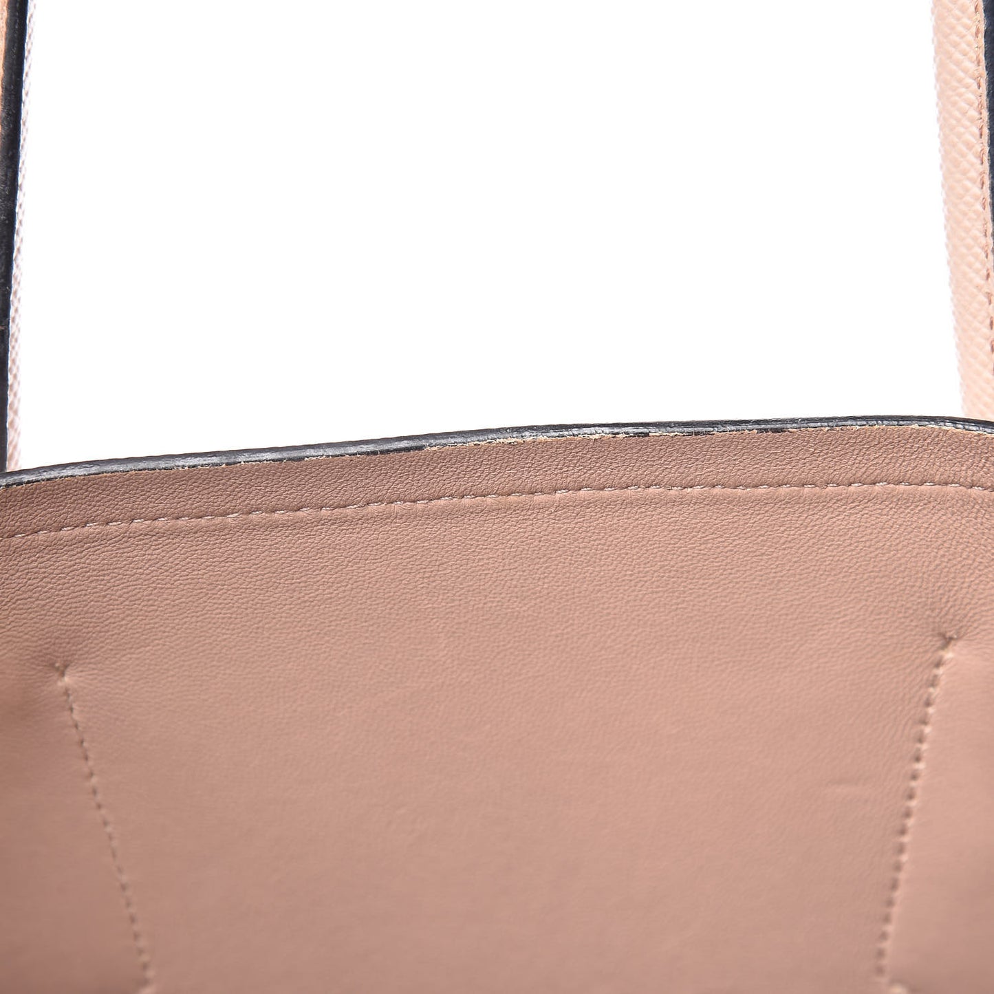 Saffiano Cuir Large Double Bag Cammeo
