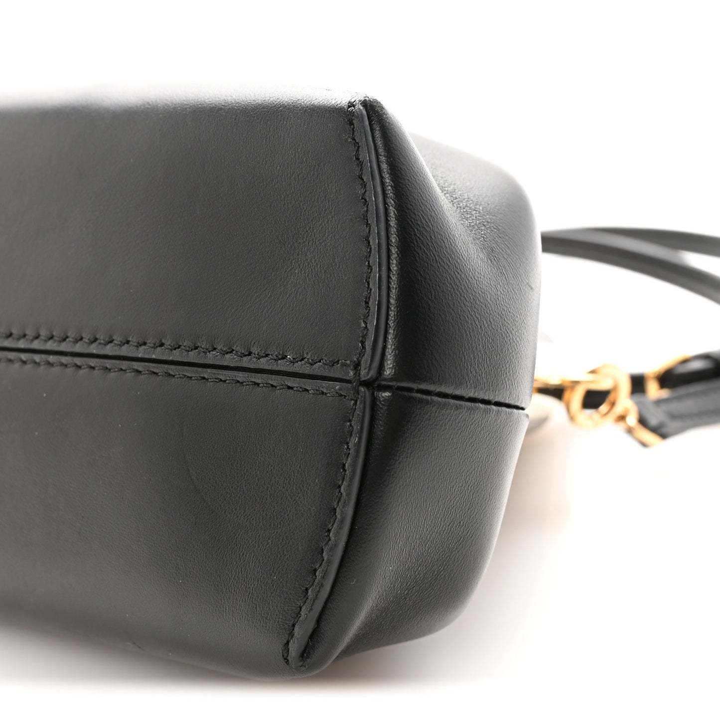 Shiny Nappa Small Fendi First Black