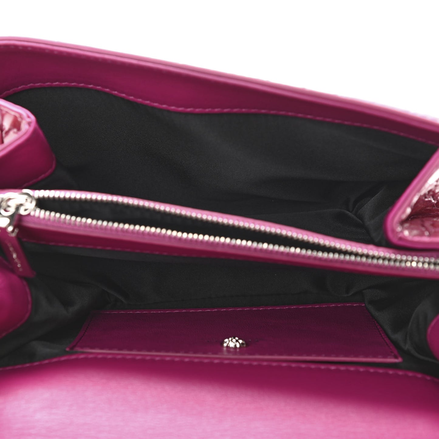 Croc Stamped Patent Palazzo Sultan Shoulder Bag Praire Pink