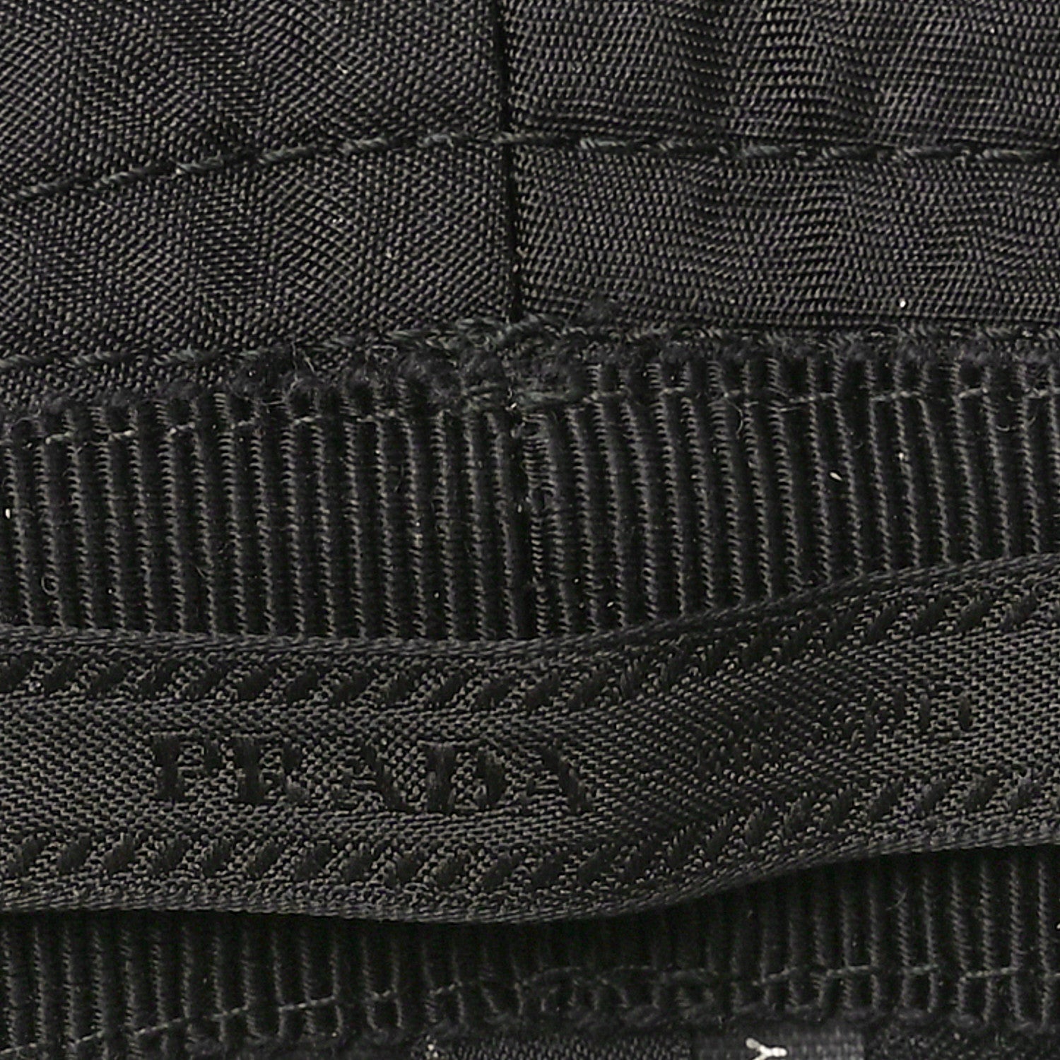 Prada Re-Nylon Metal Triangle Logo Womens Bucket Hat L Black 8 of 9