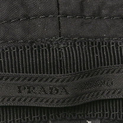 Prada Re-Nylon Metal Triangle Logo Womens Bucket Hat L Black 8 of 9