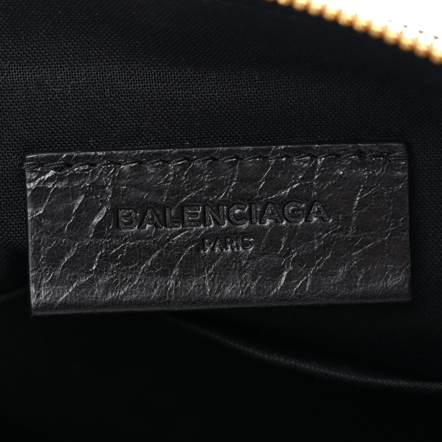 Agneau Giant 12 Gold Hardware Pouch Clutch Black
