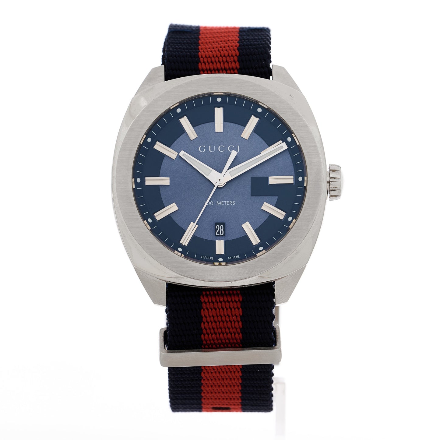 Stainless Steel Nylon 41mm GG2570 Quartz Watch Blue