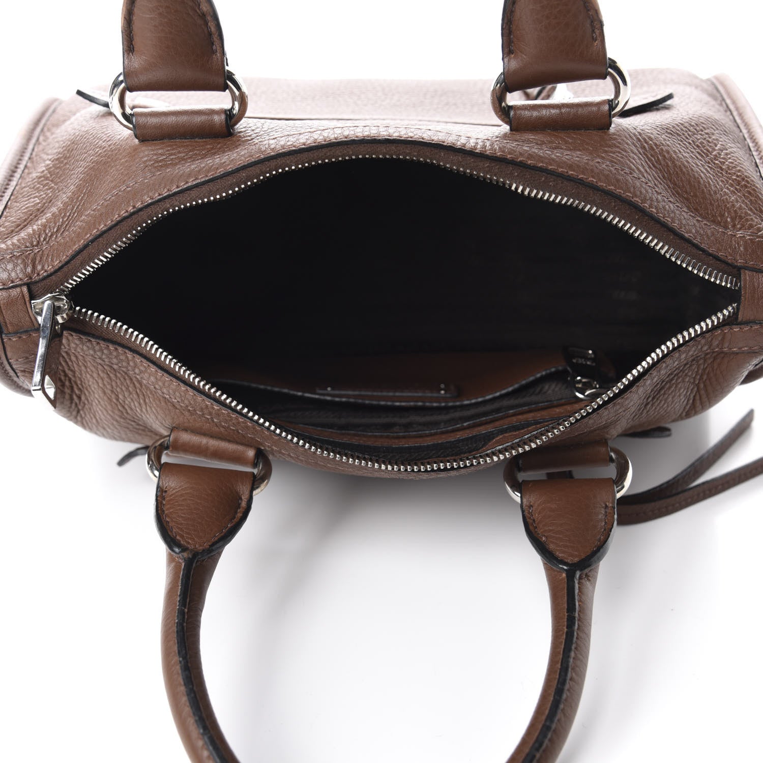 Prada Vitello Daino Shopping Satchel Palissandro 6 of 21