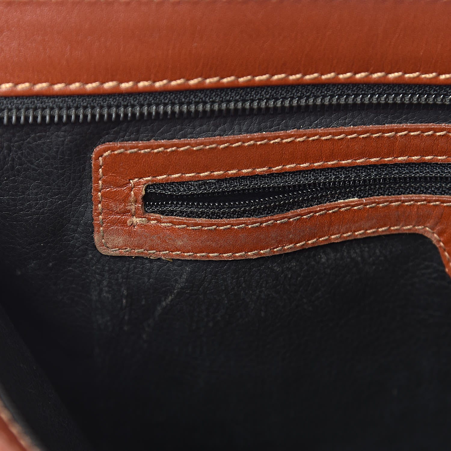 Fendi Pequin Spalmati Pouch Tobacco Beige 7 of 13