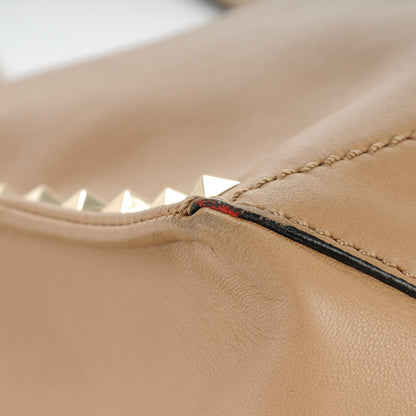 Valentino Garavani Nappa Medium Rockstud Soft Tote Nude 10 of 14