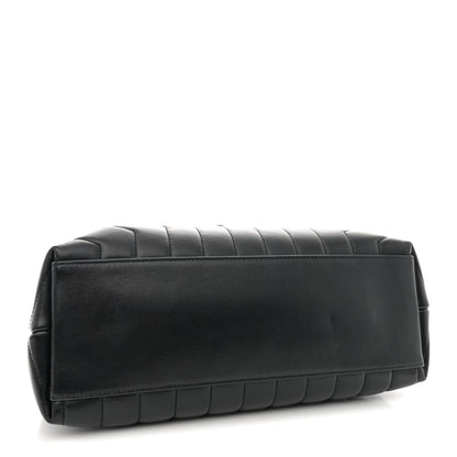 Saint Laurent Calfskin Y Quilted Monogram Medium Loulou Chain Satchel Black 4 of 10