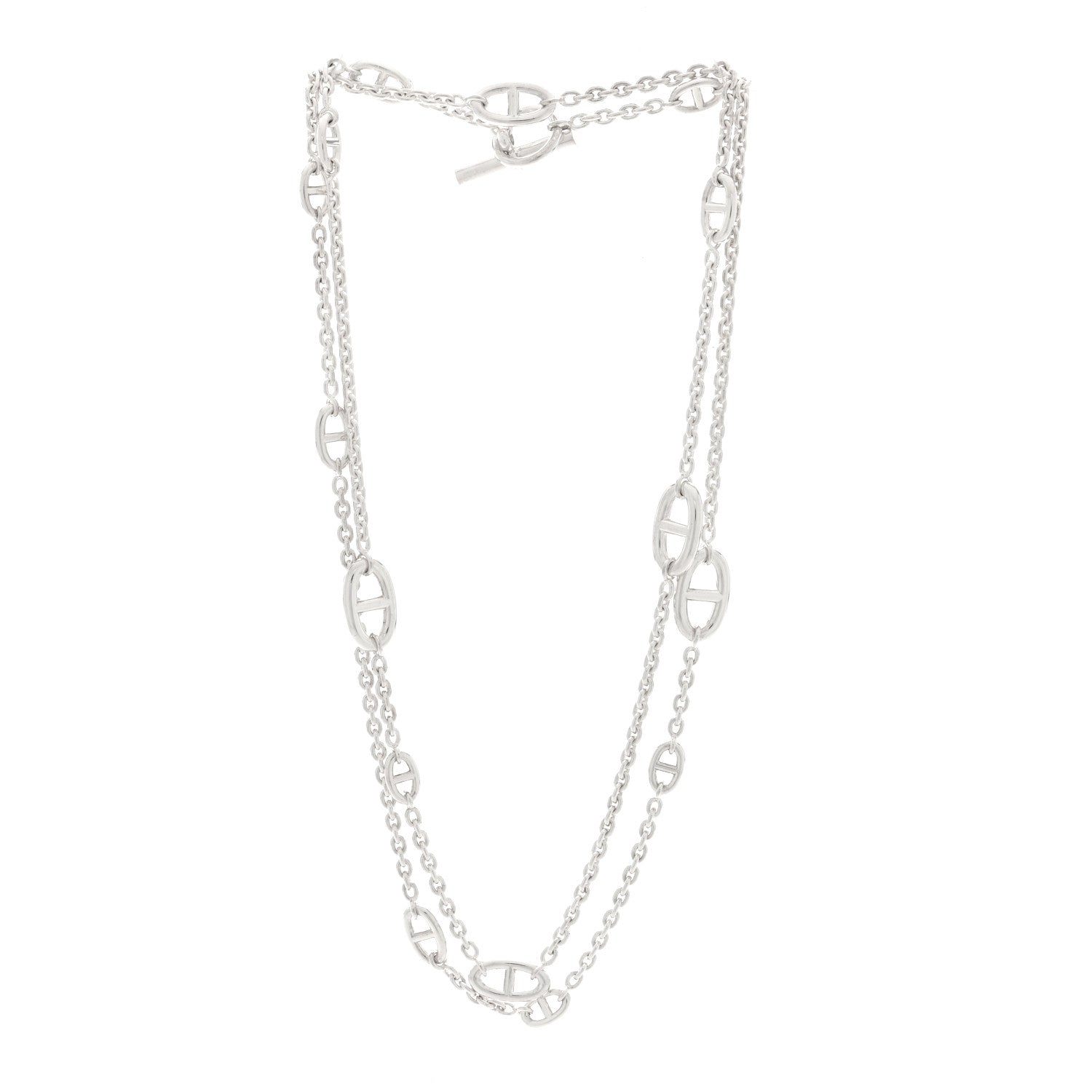 Hermes Sterling Silver Farandole Necklace 120 3 of 5