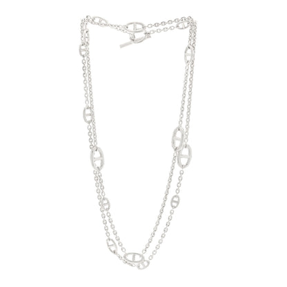 Hermes Sterling Silver Farandole Necklace 120 3 of 5