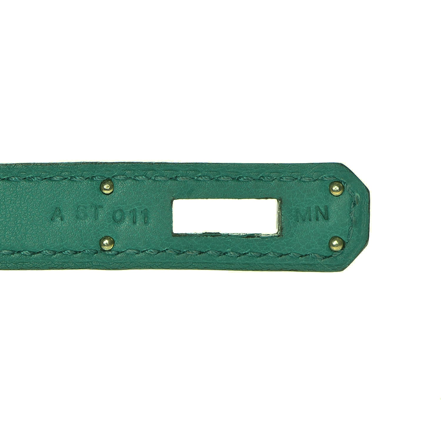 Hermes Swift Kelly Cut Clutch Pochette Vert Vertigo 6 of 10