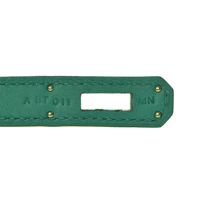 Hermes Swift Kelly Cut Clutch Pochette Vert Vertigo 6 of 10